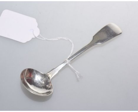 An unusual George III silver cream ladle, John Osment, Exeter, 1829