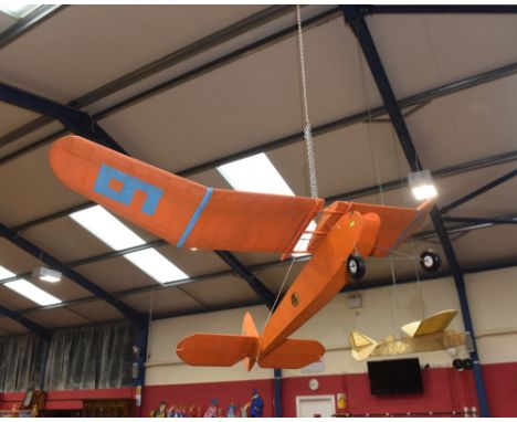 A vintage scale model of aeroplane. Wingspan approx. 8ft