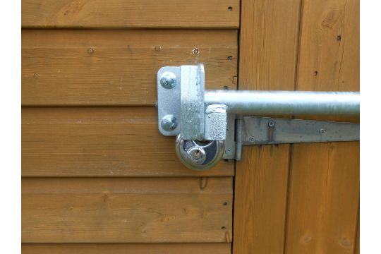 Shed Door Security Bar Heavy Duty Diy Galvanised 1500mm Free