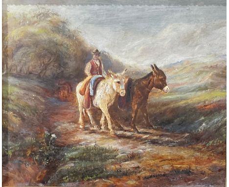 English School (19th century)Pack Mulesoil on paper laid on panel, 18.5cm x 21cm 