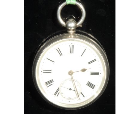 An silver open face pocket watch, Tremont, Boston, 4.5cm dial inscribed with Roman numerals, subsidiary seconds dial, gold co