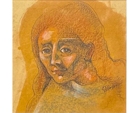 ** Hooper (20th century)Abstract Portraitsigned, portrait, 20.5cm x 21cm 