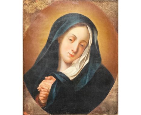 After the Old Master (19th century)Madonna in Sorrowwithin a feigned oval, oil on canvas, 53cm x 44cm 