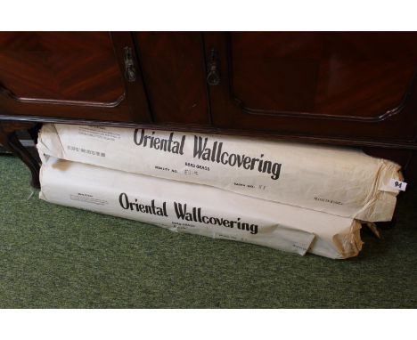 4 Rolls of Vintage Ebro Grass Oriental Wall covering 