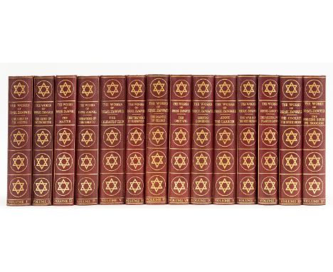 Judaica.- Zangwill (Israel) The Works, 14 vol., number 106 of 1000 edition de luxe sets signed by the author, portrait and co