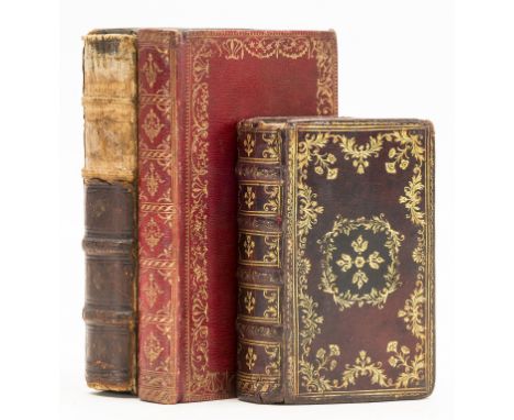 Bindings.- Officium Beatæ Mariæ Virginis, title with engraved vignette, engraved full-page illustrations, stained, some spott