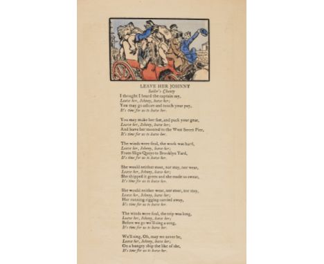 NO RESERVE Joyce (James) Pomes Penyeach, first edition, half-title, final leaf with tipped-in 3-line errata, pencil note of a