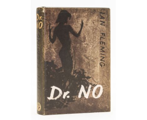 Fleming (Ian) Dr. No, first edition, signed by Henry Blofeld, original second state boards with silhouette, dust-jacket, spin