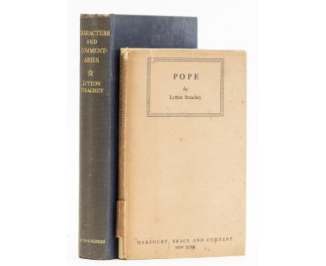 NO RESERVE Strachey (Lytton) Pope, first American edition, author's own copy with his bookplate to pastedown, ownership inscr