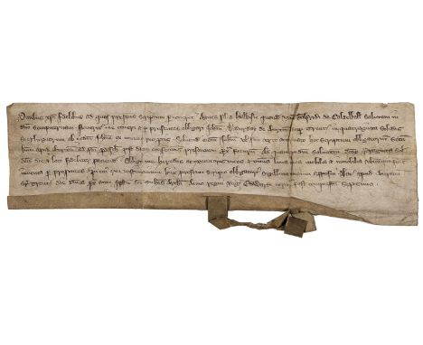 Burton-on-Trent.- Obligation bond of Agnes, daughter of Hawisia widow of Geoffrey de Caldewell to John Didurday of Burton on 