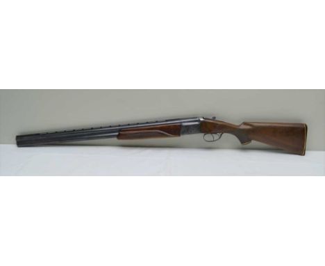 A BAIKAL OVER &amp; UNDER 12 BORE NON EJECTOR SHOTGUN, model IJ27, SNH04074 double trigger, 2 3/4 chamber 28 inch barrels mad