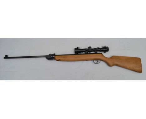 A HAENEL 5.6MM (.22) BREAK BEL AIR RIFLE, with BSA 4 x 32 scope, (model 302 rifle) Germany, SN404790 