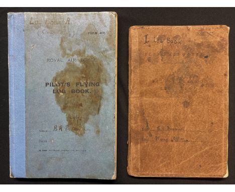 RAF Log Books to Pilot Officer Benson Railton Metcalf Freeman. RAF Log Books to a British RAF Officer who became a POW after 