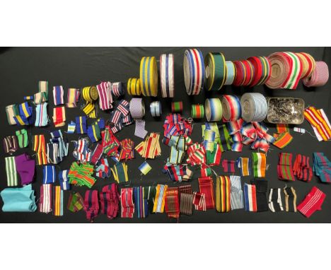 British Medal Ribbons. Original, new old stock ribbons. A large quantity of ribbons all original no modern reproductions. Rib