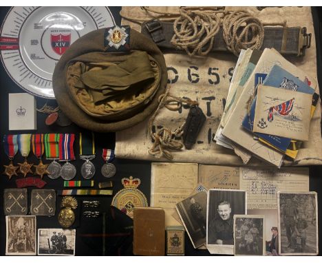 WW2 British Royal Scots Fusiliers / Royal Scots Medal Group to 2065892 Pte EA Palmer, Royal Scots Fusiliers comprising of 193