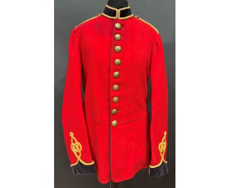 British Army Full Dress Royal Engineers Other Ranks Red tunic. Kings Crown General Service Pattern Buttons. Paper makers labe