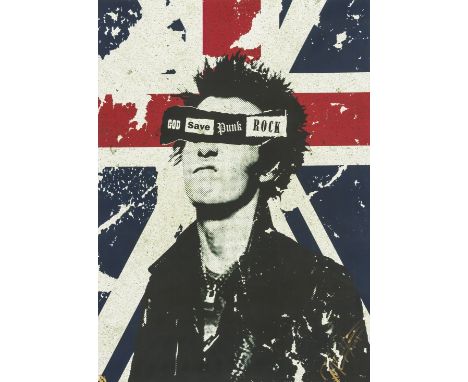NO RESERVE The Meme Machine God Save Punk Giclée print in colours, 2012, signed and numbered from the edition of 25 in gold i