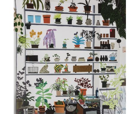 Jonas Wood (b.1977) Large Shelf Still Life 2017Offset lithograph printed in colours, 2017, on glossy thin wove paper, the ful