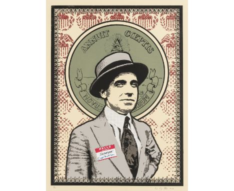 NO RESERVE WG Boyd A Portrait Of Capitalism (Burgundy)Screenprint in colours with hand embellishments, 2012, signed and numbe
