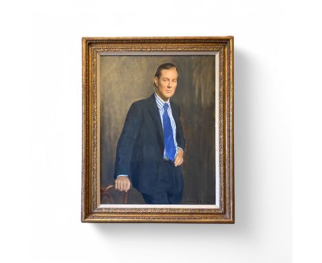 Norman Hepple (British, 1908-1994) Portrait of Charles Black Oil on canvas, signed and dated 1973 90cm x70cm  Provenance: Fro