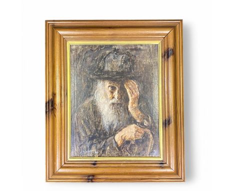 A Portrait Oil On Canvas Alex Jawdokimov 1980 Signed LL  Width: 44cm  Height: 51cm