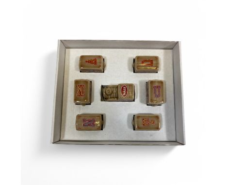 Collection Of Three Wade "alphabet" trains, 7, 6 and 6 pieces.