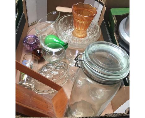 CARTON OF GLASSWARE
