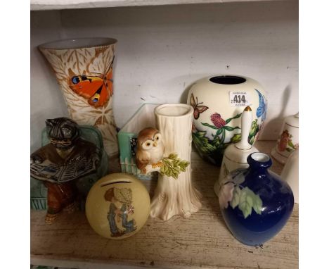 SHELF OF VINTAGE &amp; OTHER CHINA &amp; CERAMIC PIECES