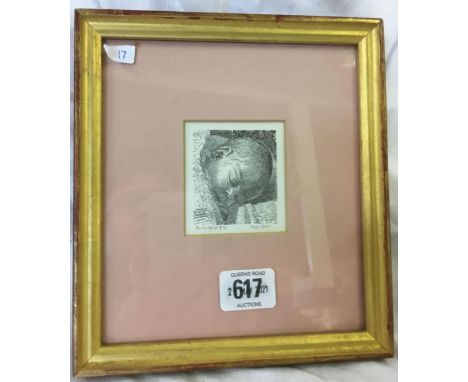 SIMON BRETT, PENCIL SIGNED LIMITED EDITION ETCHING OF A SLEEPING CHILD, SIGNED &amp; NUMBERED 3/75