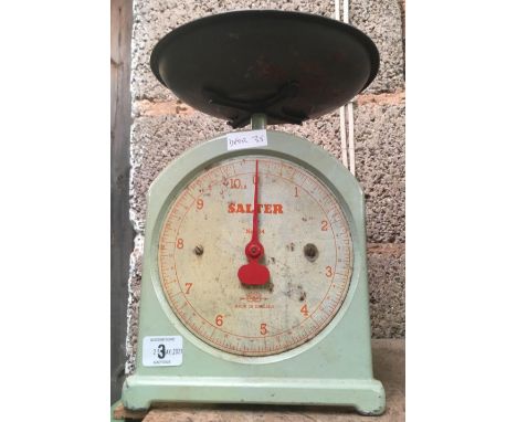 SALTER 1950'S KITCHEN SCALES (WEIGH UP TO 10LBS)