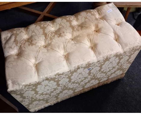 LEMON COLOURED BUTTON TOP BLANKET BOX