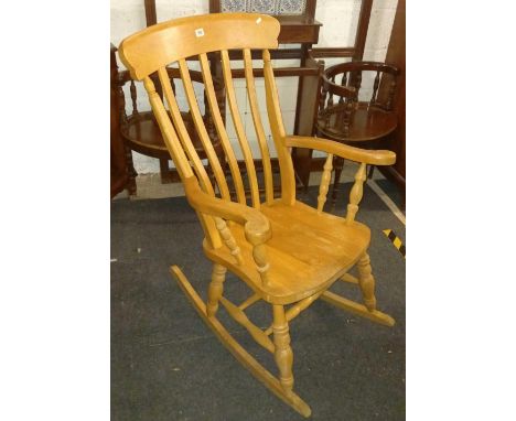 LIGHT OAK ROCKING CHAIR