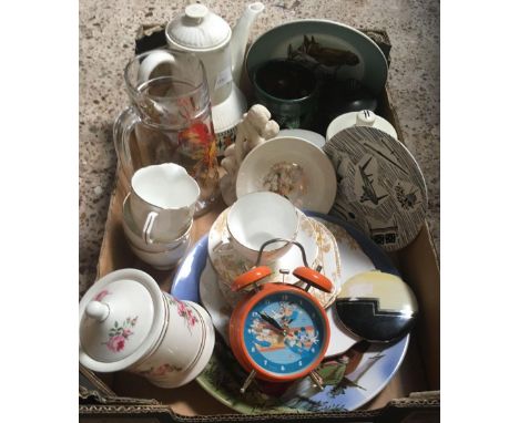 CARTON OF VARIOUS CHINA, POTTERY &amp; GLASSWARE