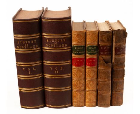 Taylor (James), The Pictorial History of Scotland, London: James S Virtue, 8vo, 2 volumes, half calf and faux shagreen, half 