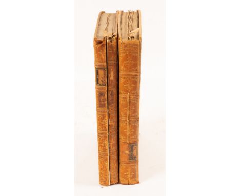 Manuscript catalogue of the Library at Apperley Court, in two volumes, in manuscript, 8vo (24.5cm x 20cm), Contemporary calf 
