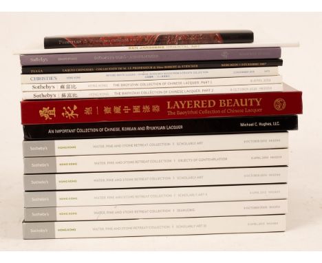 Sotheby's Asian arts sale catalogues on scholars' retreat (包括水松石山房收藏图录），etc., Hong Kong, 2000 and 2010, 15 copies/Provenance: