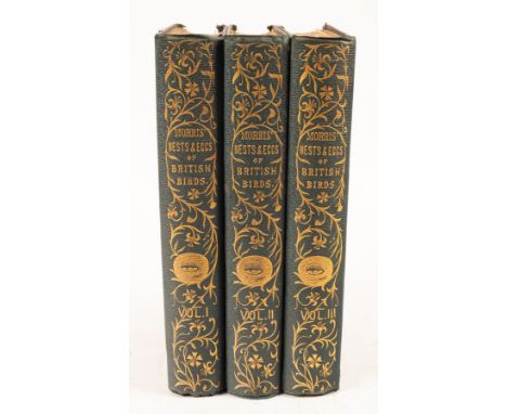 Morris (FO), A Natural History of the Nests and Eggs of British Birds, London 1875, 3 Volumes, second edition, 4to, publisher