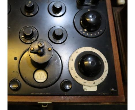 A Cambridge Instruments Company Ltd bench pH meter. Wooden box case.(B.P. 24% incl. VAT) 