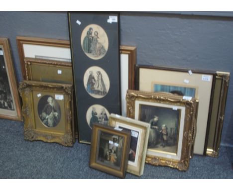 Group of assorted furnishing pictures, being mainly portrait prints. All framed and glazed. (11)(B.P. 24% incl. VAT) 