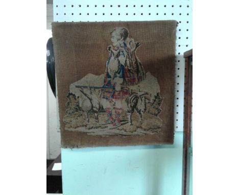 unframed tapestry sampler