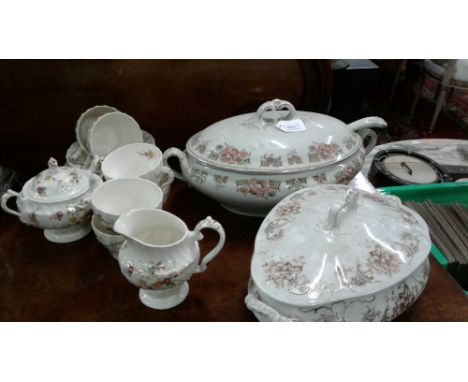 including Burslem&nbsp;tureen, Myott&nbsp;part tea set and another English tureen complete with ladle