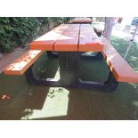 (7) 6Ft Plastic Picnic Tables