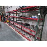 18'X6'X24"" Metal Shelving (No Contents)