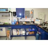 Lot- Assorted Laboratory Glassware and Supplies in Laboratory Cabinets (Cabinets not Included)