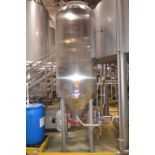 10 Barrel Capacity, Mueller Vertical, Hop Back Tank, Closed Top, Jacketed, 18 in Top Manway, 12 in