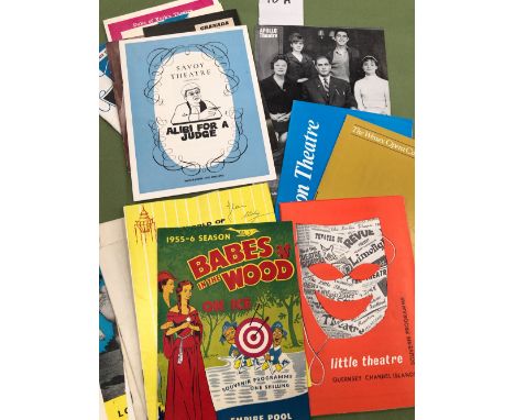 A COLLECTION OF VINTAGE THEATRE PROGRAMMES. 