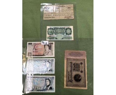 VINTAGE GB COINS AND VARIOUS BANK NOTES. 