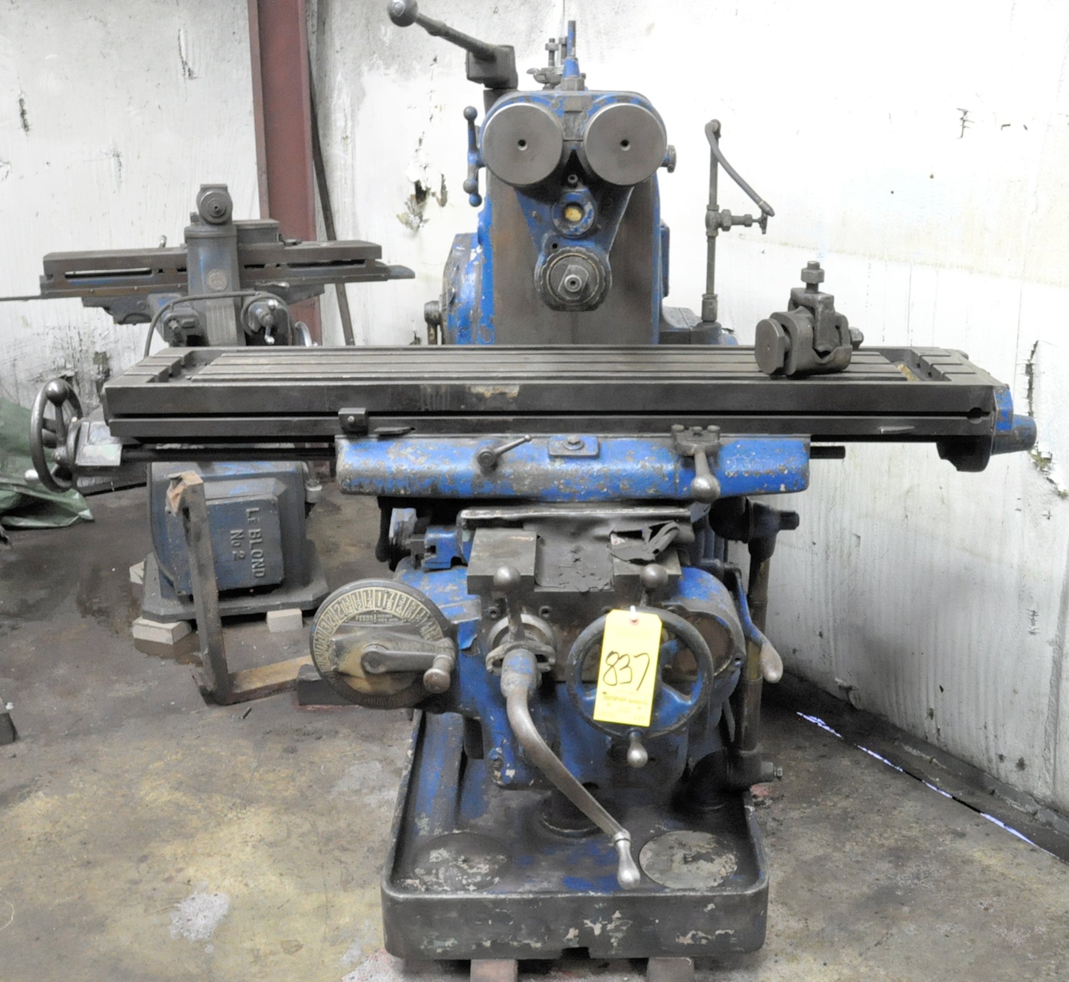 Milwaukee Model K, Horizontal Milling Machine, s/n 493161, 12" x 56