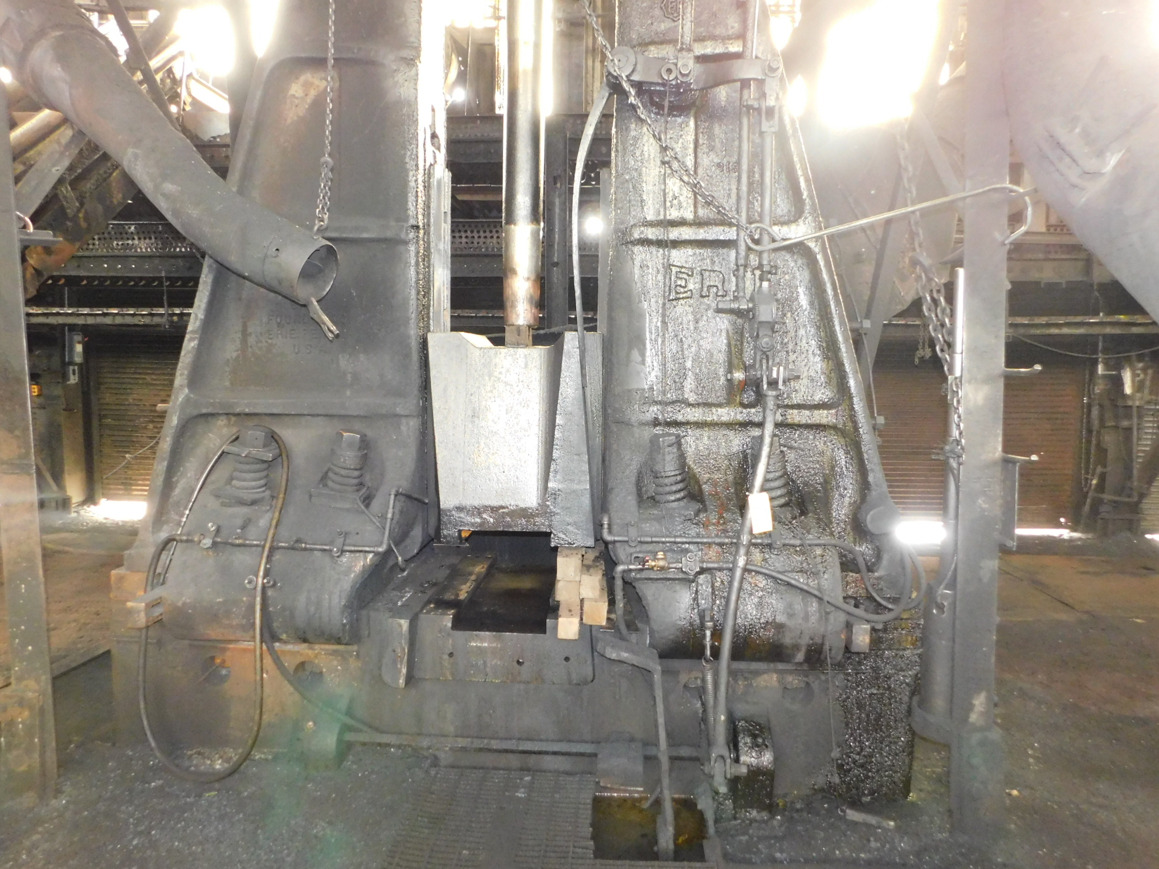 Erie 8000Ton Capacity Hammer Press, 32" Wide x 32" FB Hammer, S/n N/a