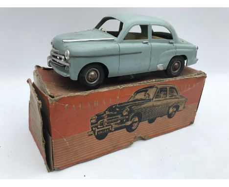 A boxed Victory Industries model of a Vauxhall Velox, 1/18th scale.